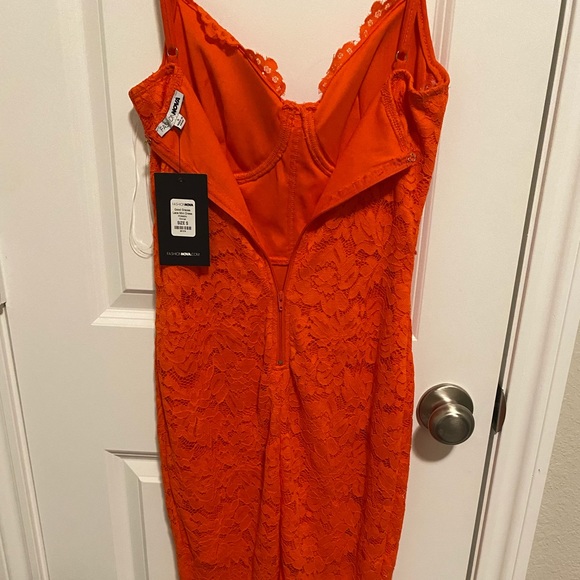 Orange Lace Fashionnova Dress - Picture 8 of 12